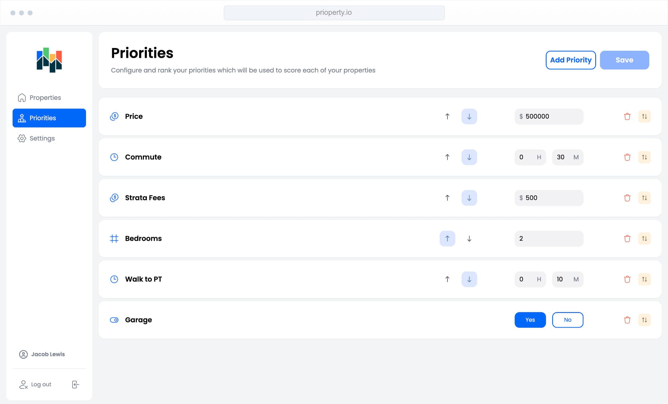 App screenshot